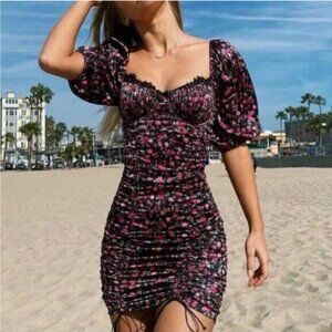 NWOT For Love And Lemons Melrose Mini Dress -  Size Medium